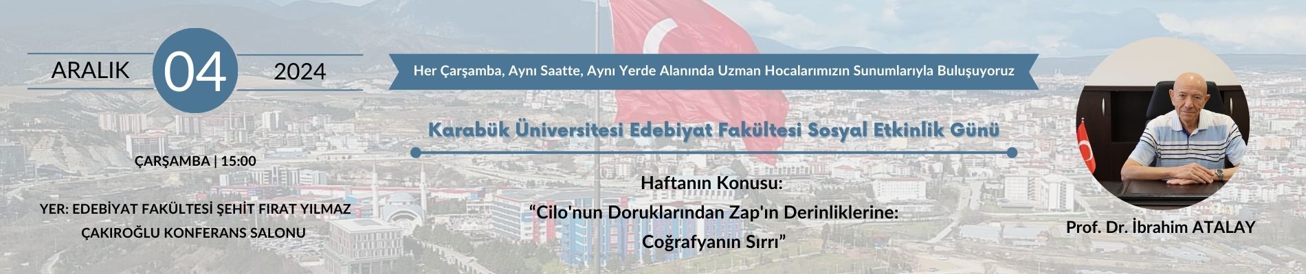 KARABÜK ÜNİVERSİTESİ EDEBİYAT FAKÜLTESİ SOSYAL ETKİNLİK GÜNÜ DUYURUSU